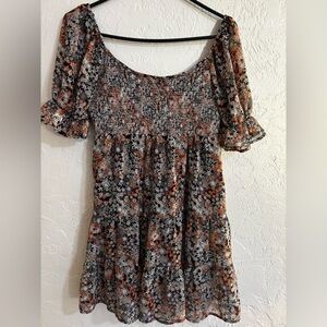 Altar’d State Floral Smocked Dress – Size M‎